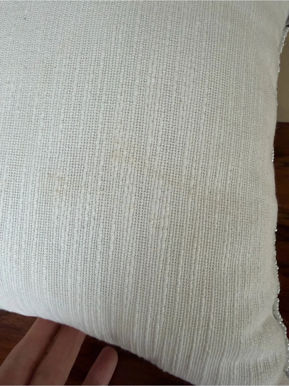 Set of 2 Coastal Collection Beaded Sand Dollar Throw Pillows